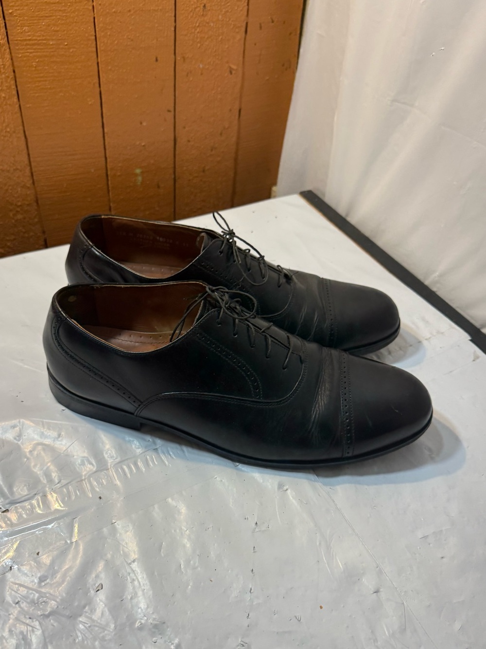 Bostonian classics cap toe oxfords leather dress men’s shoes size 11.5